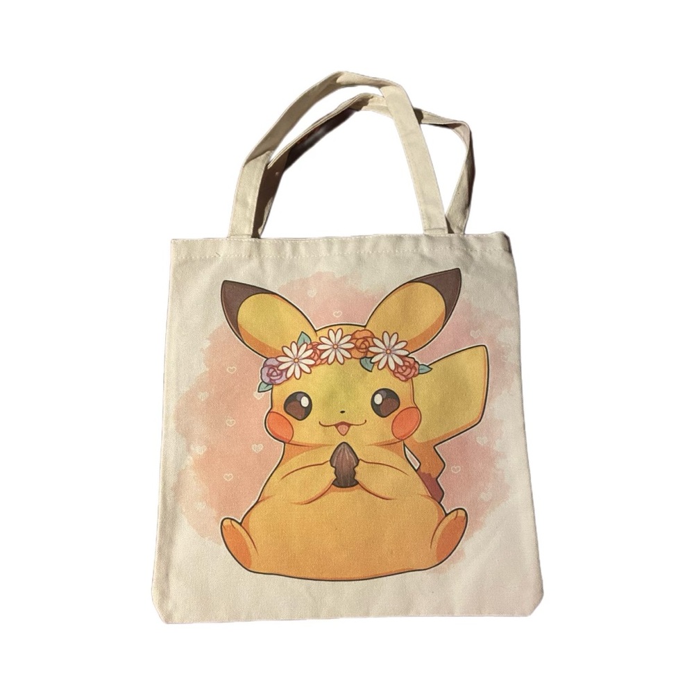 Pikachu canvas tote bag
